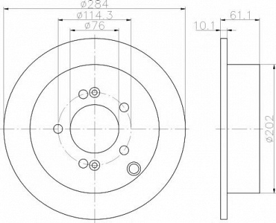 HELLA PAGID 8dd355111421 -  Тормозной диск